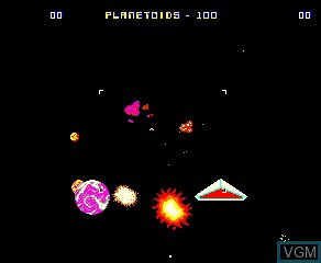 In-game screen of the game Blaster on MAME