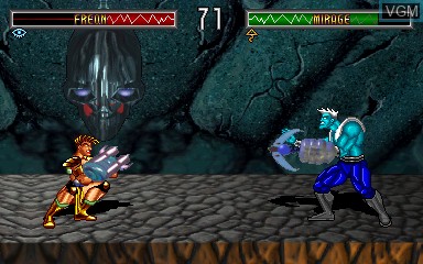 In-game screen of the game Blood Storm on MAME
