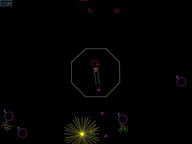 In-game screen of the game Boxing Bugs on MAME