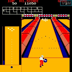 In-game screen of the game Cassette - Pro Bowling on MAME