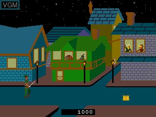 In-game screen of the game Crossbow on MAME