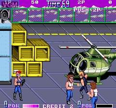 In-game screen of the game Double Dragon II - The Revenge on MAME