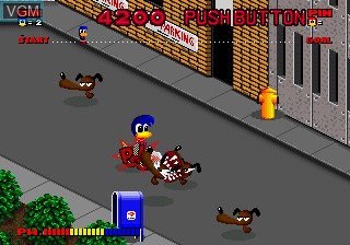 In-game screen of the game Dynamite Dux on MAME