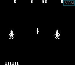 In-game screen of the game Gun Fight on MAME