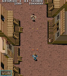 In-game screen of the game Gun.Smoke on MAME