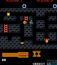 In-game screen of the game Hero in the Castle of Doom on MAME