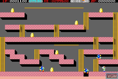 In-game screen of the game Lode Runner II - The Bungeling Strikes Back on MAME