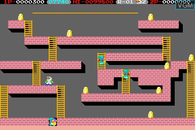 In-game screen of the game Lode Runner III - Majin No Fukkatsu on MAME