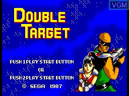Title screen of the game Double Target - Cynthia no Nemuri on Sega Master System