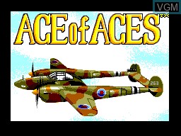 Title screen of the game Ace of Aces on Sega Master System