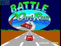 Title screen of the game Battle OutRun on Sega Master System
