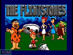 Title screen of the game Flintstones, The on Sega Master System