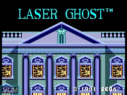 Title screen of the game Laser Ghost on Sega Master System