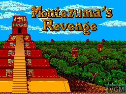 Title screen of the game Montezuma's Revenge - Featuring Panama Joe on Sega Master System