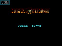 Title screen of the game Mortal Kombat 3 on Sega Master System