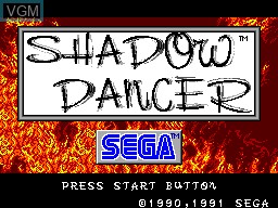 Title screen of the game Shadow Dancer - The Secret of Shinobi on Sega Master System