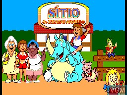 Title screen of the game Sitio do Picapau Amarelo on Sega Master System