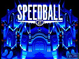 Title screen of the game Speedball 2 on Sega Master System