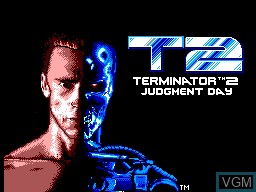 Title screen of the game Terminator 2 - Judgment Day on Sega Master System