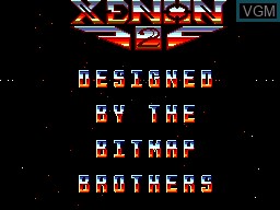Title screen of the game Xenon 2 - Megablast on Sega Master System