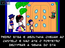 Menu screen of the game Castelo Ra-Tim-Bum on Sega Master System