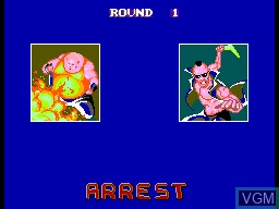 Menu screen of the game E-SWAT - City Under Siege on Sega Master System