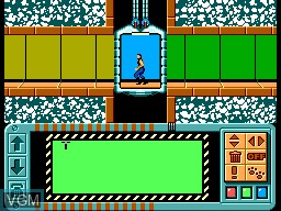 Menu screen of the game Impossible Mission on Sega Master System