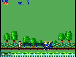 Menu screen of the game My Hero on Sega Master System