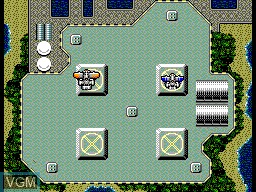 Menu screen of the game Scramble Spirits on Sega Master System