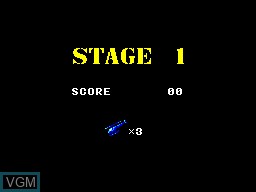 Menu screen of the game Thunder Blade on Sega Master System