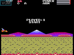 Menu screen of the game Transbot on Sega Master System