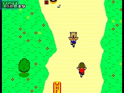 In-game screen of the game BMX Trial - Alex Kidd on Sega Master System