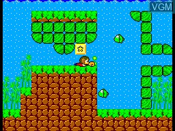 In-game screen of the game Alex Kidd in Miracle World on Sega Master System