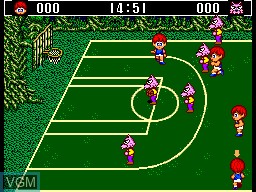 In-game screen of the game Basketball Nightmare on Sega Master System
