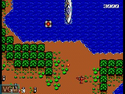 In-game screen of the game Bomber Raid on Sega Master System