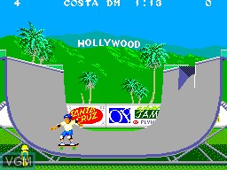 In-game screen of the game California Games on Sega Master System