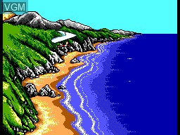 In-game screen of the game California Games II on Sega Master System