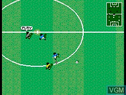 In-game screen of the game Champions of Europe on Sega Master System