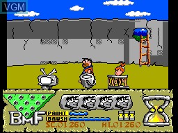 In-game screen of the game Flintstones, The on Sega Master System
