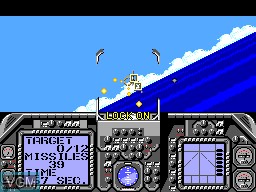 In-game screen of the game G-LOC - Air Battle on Sega Master System