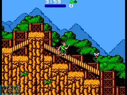 In-game screen of the game Hook on Sega Master System