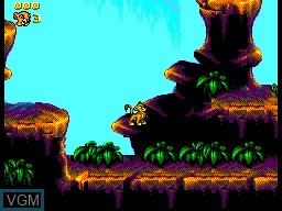 In-game screen of the game Lion King, The on Sega Master System