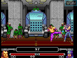 In-game screen of the game Masters of Combat on Sega Master System