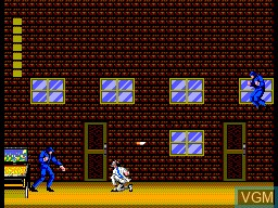 In-game screen of the game Michael Jackson's Moonwalker on Sega Master System