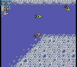 In-game screen of the game Micro Machines on Sega Master System