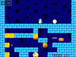 In-game screen of the game Penguin Land on Sega Master System