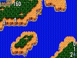 In-game screen of the game Power Strike II on Sega Master System