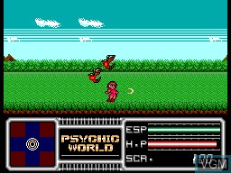 In-game screen of the game Psychic World on Sega Master System