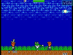 In-game screen of the game Sapo Xule - O Mestre do Kung Fu on Sega Master System