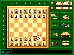 In-game screen of the game Sega Chess on Sega Master System